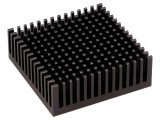 Radiator extrudat negru 48,3mm x 48,3mm x 16,51mm