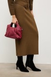 Answear.LAB cizme din piele intoarsa culoarea negru, cu toc drept