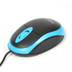 Mouse optic USB 800dpi albastru, Omega foto