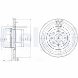 Disc frana Fiat Grande Punto, Punto, Punto Evo; Opel Adam, Corsa D, Corsa E Motor 0.9, 0.9 Bifuel, 0.9 Twinair Turbo, 1.0, 1.0, 1.2, 1.2, 1.2,