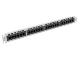 Patch Panel LANBERG Cat 6, 24 porturi, standard 19" RACK, alb