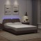 vidaXL Cadru de pat cu lumini LED, gri, 120x200 cm, piele ecologică 3214099