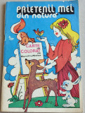 Prietenii mei din natura - carte de colorat de Dumitru Ristea, ilustratii copii, 1985, Alta editura