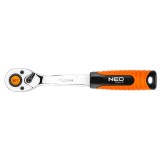 Clichet profesional 3/8 NEO Tools, 90 dinti, 200 mm