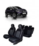 Cumpara ieftin Set huse scaune Originale RENAULT CAPTUR 2013-2018 (Bancheta fractionata si husa cotiera)