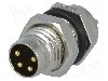Conector M8, 4 pini, clasa etanseitate IP67, AMPHENOL - 8-04PMMP-SF7001