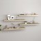 Gossi rafturi de perete suspendate 4 buc., stejar, 80x23,5x3,8 cm mdf