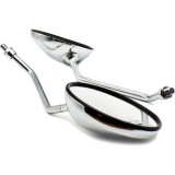 Oglinzi Moto Chopper Naked Cruiser Metalice - Set Oglinzi Universale Brat 10mm