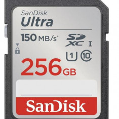 Card de memorie SanDisk Ultra SDSDUNC-256G-GN6IN, SDXC, 256GB, UHS-I U1, Clasa 10