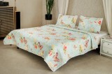 Cumpara ieftin Set Cuvertura Eleganta 3 Piese,Model Fluturi 200x240 cm + 2 Fete de Perna 50x70 cm