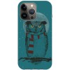 Husa Apple iPhone 13 Pro Max model Winter Owl, Silicon, TPU, Viceversa, Transparent, Carcasa