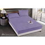 Cumpara ieftin Topper Saltea/Husa de pat matlasata si 2 fete de perne din catifea, cu elastic, model tip topper - SPR506