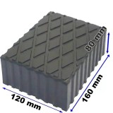 Tampon din cauciuc pentru elevator tip foarfeca 120x160x80mm