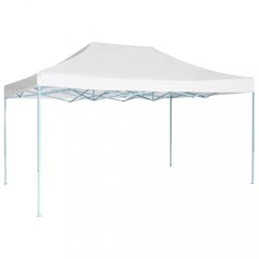 vidaXL Cort de petrecere pliabil, alb, 3 x 4,5 m