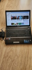 LEPTOP ASUS X53U PROCESOR AMD C-50 1,00 GHZ /RAM 4GB. HARD 320 GB , WIN 10 INSTALAT RECENT, SE VINDE CU INCARCATOR ,