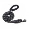 Lesa tip franghie pentru dresaj, reflectorizant, 1.5 m, diametru 1 cm, negru