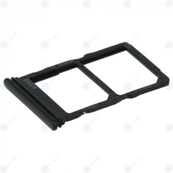Huawei P40 Lite 5G (CND-N29A) Tavă Sim + Tavă pentru card Nano negru la miezul nopții foto