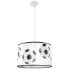 Lampă Suspendată Piłka Alb Negru Pvc 1 Bec Oval Modern De Interior