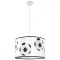 Lampă Suspendată Piłka Alb Negru Pvc 1 Bec Oval Modern De Interior
