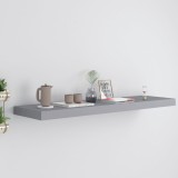 VidaXL Raft de perete suspendat, gri, 90x23,5x3,8 cm, MDF