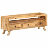 Cumpara ieftin Comoda TV, 110x30x40 cm, lemn masiv de mango