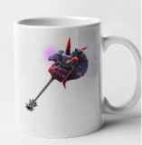 Cana alba personalizata Fortnite - Thunder Crash Pickaxe, INOVATIX&reg;. 330ml