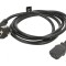 Cablu Alimentare 3x0,75mm2 Ștecăr Unghiular CEE 7/7 la IEC C13