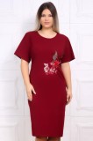 Rochie de ocazie georgia bordo - 50Marimea