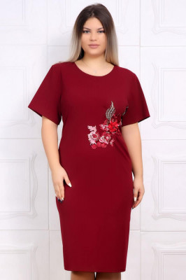 Rochie de ocazie georgia bordo - 44Marimea foto