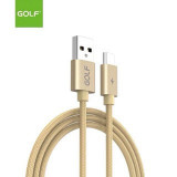 Cablu USB Type C fast charge auriu Golf GC76T