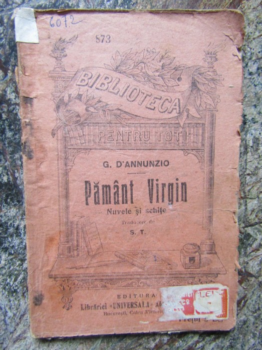 PAMANT VIRGIN - G. D&#039;ANNUNZIO