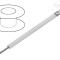 Cablu SiF 1x2,5mm2 litat Cu silicon alb 300V 500V