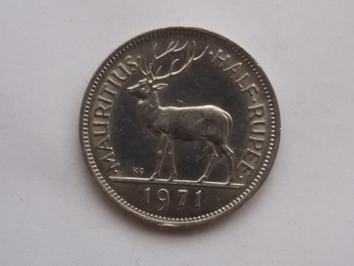 HALF RUPEE 1971 MAURITIUS