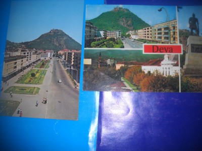 HOPCT LOT 2461 DEVA -JUD HUNEDOARA-2 CARTI POSTALE-NECIRCULATE foto