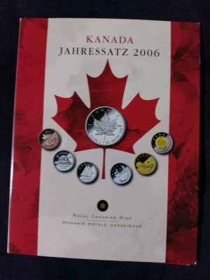 Seria completata monede - Canada 2006 , 6 monede foto