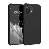 Husa Kwmobile pentru Xiaomi Mi 11 Lite 5G/11 Lite 5G NE, Silicon, Negru, 54730.01, Carcasa