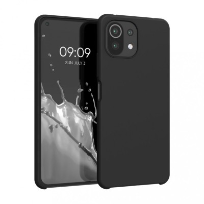 Husa Kwmobile pentru Xiaomi Mi 11 Lite 5G/11 Lite 5G NE, Silicon, Negru, 54730.01 foto