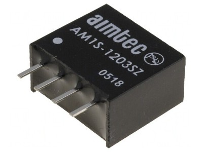 Convertor DC/DC 1W 12V la 3.3V 300mA foto