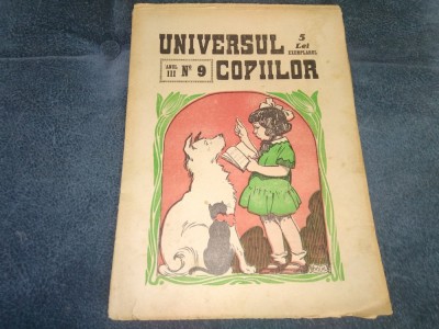 REVISTA UNIVERSUL COPIILOR NR 9 1927 foto