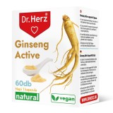 Capsule vegane cu ginseng activ Dr Herz 60 buc