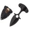 Cutit tactic de camping IdeallStore&reg;, Death Valley, 8 cm, negru, teaca inclusa