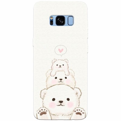 Husa silicon pentru Samsung S8, Family Bear foto