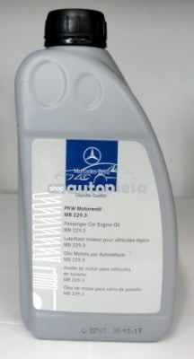 Ulei motor original MERCEDES 5W40 (MB 229.3) 1L A0009898201BAA6 foto