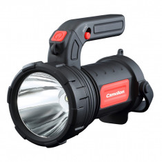 Camelion Germania lanterna 2-in-1 SpotLight cauciucata cu maner si suport + LED 3W * 5 tipuri de iluminare * include 3 baterii AA * autonomie 4h/6h co