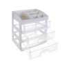 Organizator cosmetice, plastic, transparent, 23.5x6.5x27 cm, Isotrade GartenVIP DiyLine