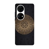 Husa compatibila cu Huawei Mate 40 Pro model Gold Mandala, Silicon, TPU, Viceversa, Transparent, Carcasa
