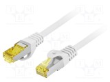 Patch cord LANBERG RJ45 S/FTP Cat 6a LSZH 20m gri
