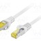 Patch cord LANBERG RJ45 S/FTP Cat 6a LSZH 20m gri