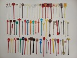 Colectie de 70 de agitatoare din plastic DIFERITE pentru cocktail