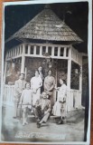 Fotografie tip carte postala, familie la Baile Govora, 1932